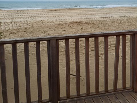 Mobilhome 6 personnes - PRIMEO Front de Mer 27m² / 2 chambres - terrasse