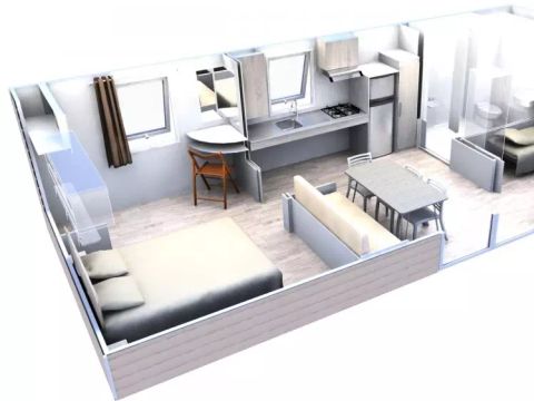 Mobilhome 4 personnes - Premium 3 pièces 4 personnes PMR