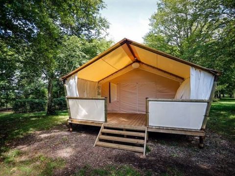 TENTE TOILE ET BOIS 4 personnes - Lodge Maasaï 2ch 4p
