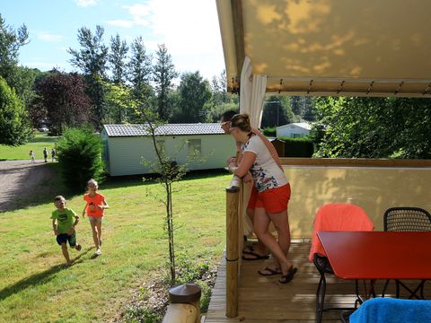Tente en toile et en bois 4 personnes - Lodge Maasaï 2ch 4p