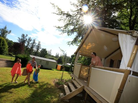 TENTE TOILE ET BOIS 4 personnes - Lodge Maasaï 2ch 4p