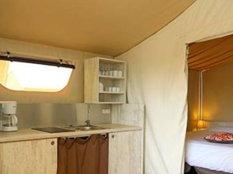 Tente en toile et en bois 4 personnes - Lodge Maasaï 2ch 4p