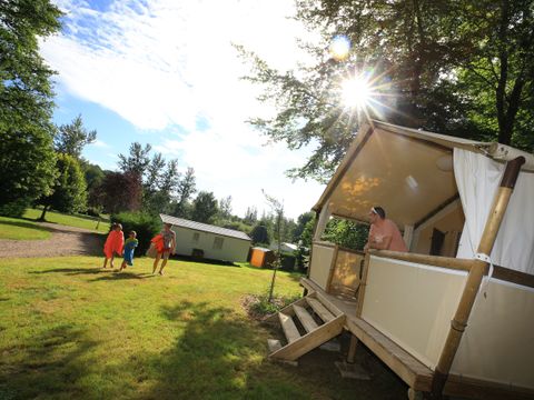 Tente en toile et en bois 4 personnes - Lodge Maasaï 2ch 4p