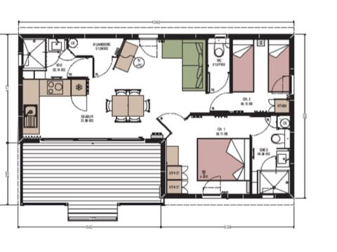 Chalet 4 personnes - Chalet Confort 4 personnes