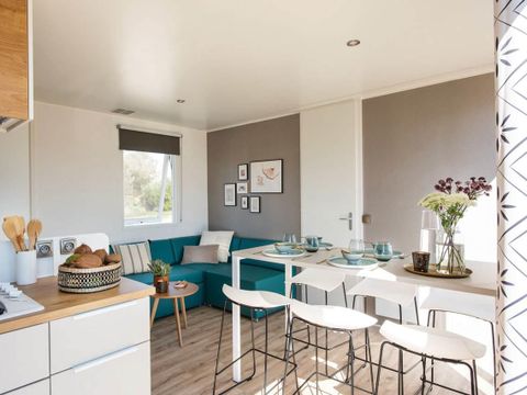 MOBILHOME 6 personnes - Sunêlia Prestige Plus 3 ch / 2sdb (terrasse couverte fermée) 6 pers