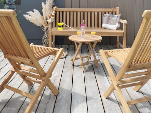 MOBILHOME 5 personnes - DIM - SUNELIA LUXE TAOS SPA 2ch/ 4p - 40m² - Pergola Exotique