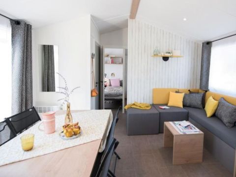 MOBILHOME 8 personnes - SAM - SUNELIA PRESTIGE 4ch/ 8p - 40m² - Terrasse couverte