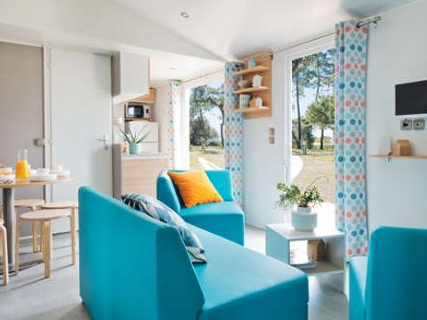 Mobilhome 6 personnes - Dimanche - COTTAGE - CONFORT - 3 chambres - 35m²-Terrasse couverte