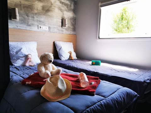 MOBILHOME 6 personnes - SAM - SUNELIA PRESTIGE TAOS SPA 3ch/ 6p - 40m² - Terrasse exotique