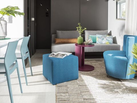 MOBILHOME 6 personnes - SAM - SUNELIA PRESTIGE TAOS SPA 3ch/ 6p - 40m² - Terrasse exotique