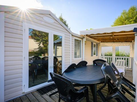 Mobilhome 6 personnes - Dimanche - LOISIR CONFORT 3 chambres - 36m² - Terrasse couverte 6 pers