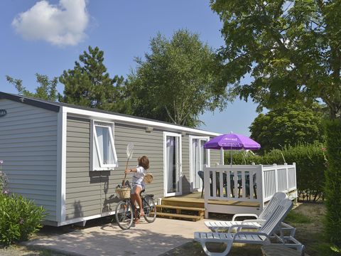 MOBILHOME 6 personnes - DIM - COTTAGE CONFORT 3ch/ 6p - 35m² - Terrasse parasol