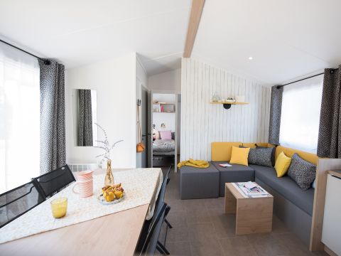 MOBILHOME 8 personnes - DIM - SUNELIA PRESTIGE 4ch/ 8p - 40m² - Terrasse couverte