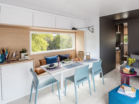 MOBILHOME 6 personnes - DIM - SUNELIA PRESTIGE TAOS SPA 3ch/ 6p - 40m² - Terrasse exotique