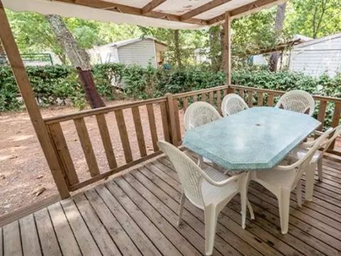 MOBILHOME 6 personnes - Comfort | 3 Ch. | 6 Pers. | Terrasse surélevée | Clim.