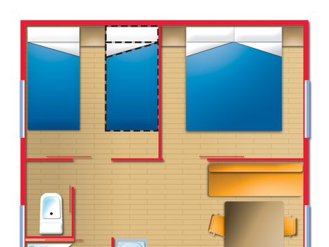 CHALET 5 personnes - MEDITERRANEO