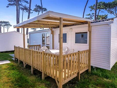 MOBILHOME 6 personnes - Mobil-home | Comfort | 3 Ch. | 6 Pers. | Terrasse surélevée | Clim.