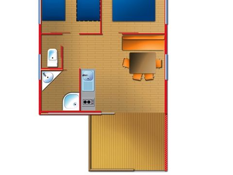 BUNGALOW 5 personnes - MEDITERRANEO