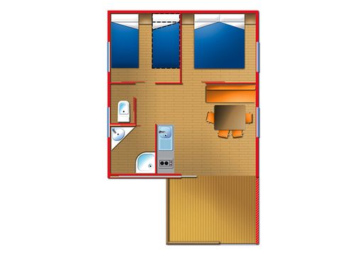 CHALET 5 personnes - MEDITERRANEO