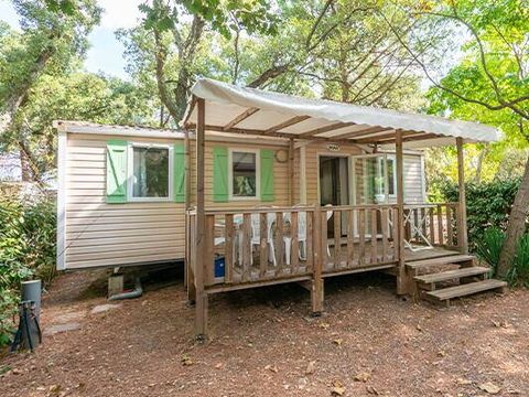 BUNGALOW 6 personnes - Mobil-home | Comfort | 3 Ch. | 6 Pers. | Terrasse surélevée | Clim.