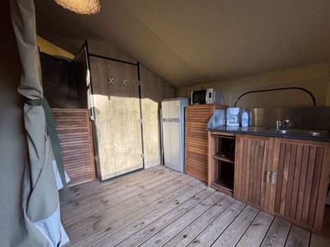 Tente en toile et en bois 5 personnes - Kenya Confort + – 2 chambres / 5 p