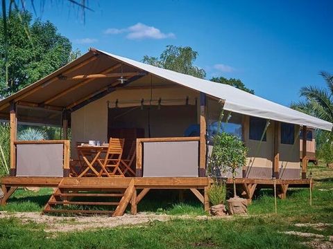 Tente en toile et en bois 5 personnes - Kenya Confort + – 2 chambres / 5 p