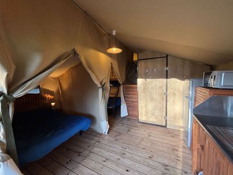 Tente en toile et en bois 5 personnes - Kenya Confort + – 2 chambres / 5 p