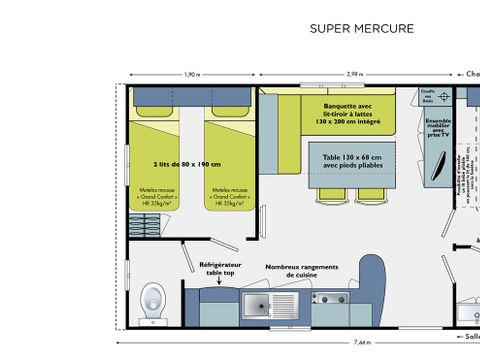 MOBILHOME 4 personnes - SUPER VENUS