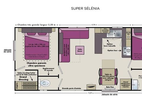 MOBILHOME 4 personnes - SUPER SELENIA
