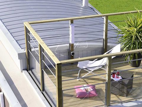 MOBILHOME 4 personnes - CAP DESEO - Terrasse sur le toit