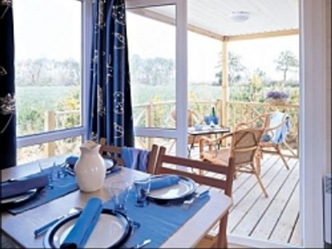 MOBILHOME 4 personnes - COTTAGE CONFORT avec LOGGIA