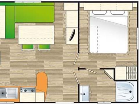 Mobilhome 5 personnes - Cottage Confort