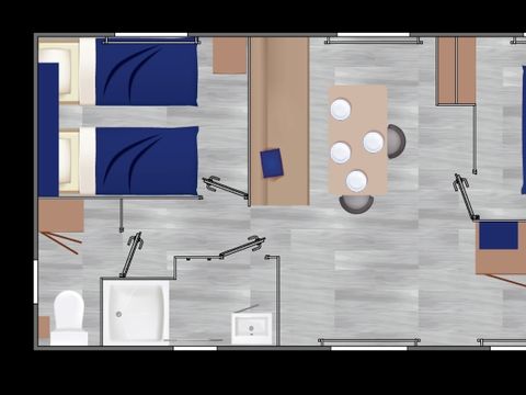 MOBILHOME 4 personnes - Declick