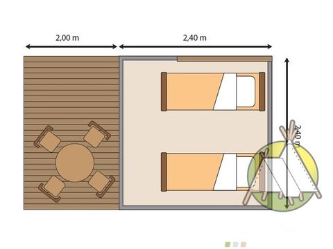 TENTE 2 personnes - Cyclo Tente