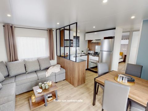 MOBILHOME 6 personnes - 3 chambres (avec clim + TV + lave vaisselle à en arrivée dimanche)