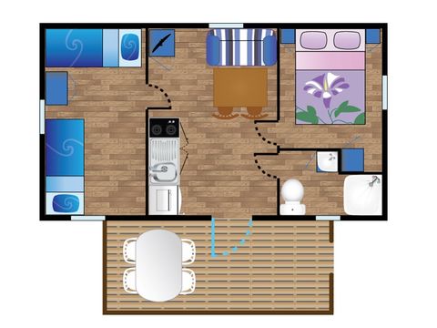 MOBILHOME 4 personnes - FIRST Tourne Pierre