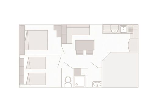 MOBILHOME 4 personnes - PRIVILEGE BERGERONETTE climatisé ❆
