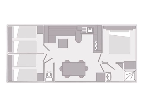 MOBILHOME 6 personnes - INSOLITE LA CABANE DU PECHEUR