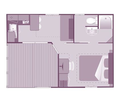 MOBILHOME 2 personnes - Rousserolle