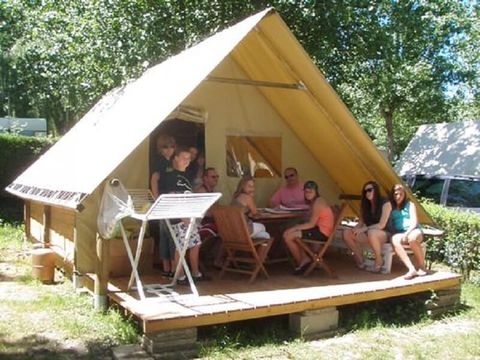 TENTE TOILE ET BOIS 4 personnes - Tente Lodge INSOLITE PINSON 4 personnes