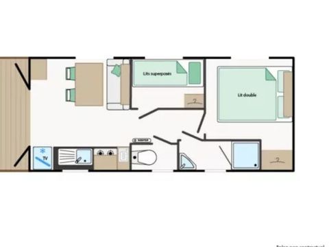 MOBILHOME 4 personnes - ROULOTTE**** 4 personnes