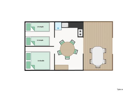 HÉBERGEMENT INSOLITE 4 personnes - Tente Lodge INSOLITE PINSON 4 personnes