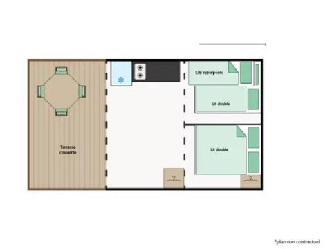 Tente en toile et en bois 4 personnes - Lodge STERNE