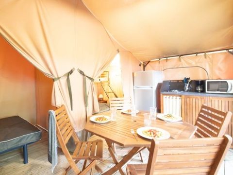 TENTE TOILE ET BOIS 4 personnes - Lodge STERNE 