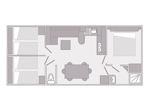 MOBILHOME 6 personnes - INSOLITE  CABANE DU PECHEUR 