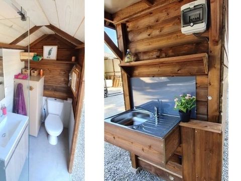 Tente en toile et en bois 2 personnes - Lodge ECHASSE 2 personnes