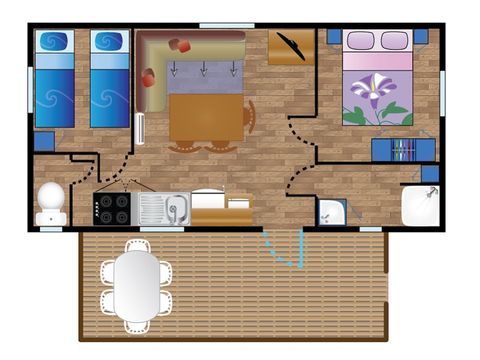 MOBILHOME 4 personnes - Mobile-Home FIRST PETIT DUC 4 personnes