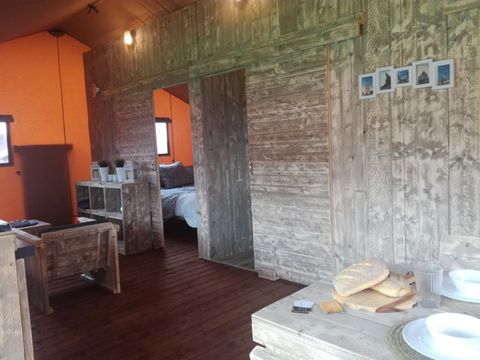 TENTE TOILE ET BOIS 5 personnes - Luxury Lodge