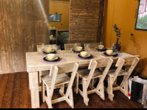 TENTE TOILE ET BOIS 5 personnes - Luxury Lodge