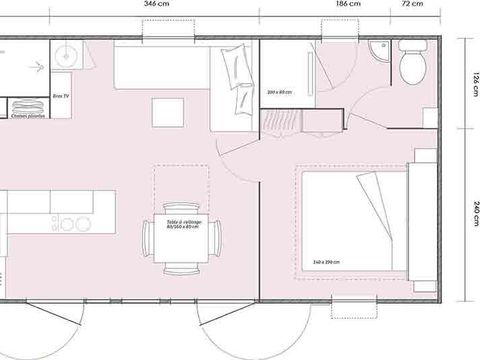 MOBILHOME 6 personnes - Baobab + clim